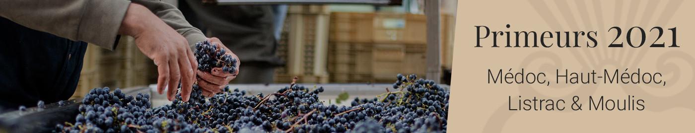 Vins de Bordeaux en Primeurs 2021 | Appellations Médoc + Haut-Médoc + Listrac-Moulis
