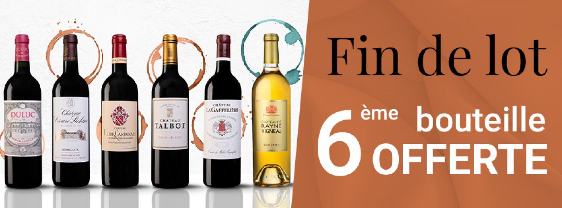 Fin de lot : 6ème bouteille offerte