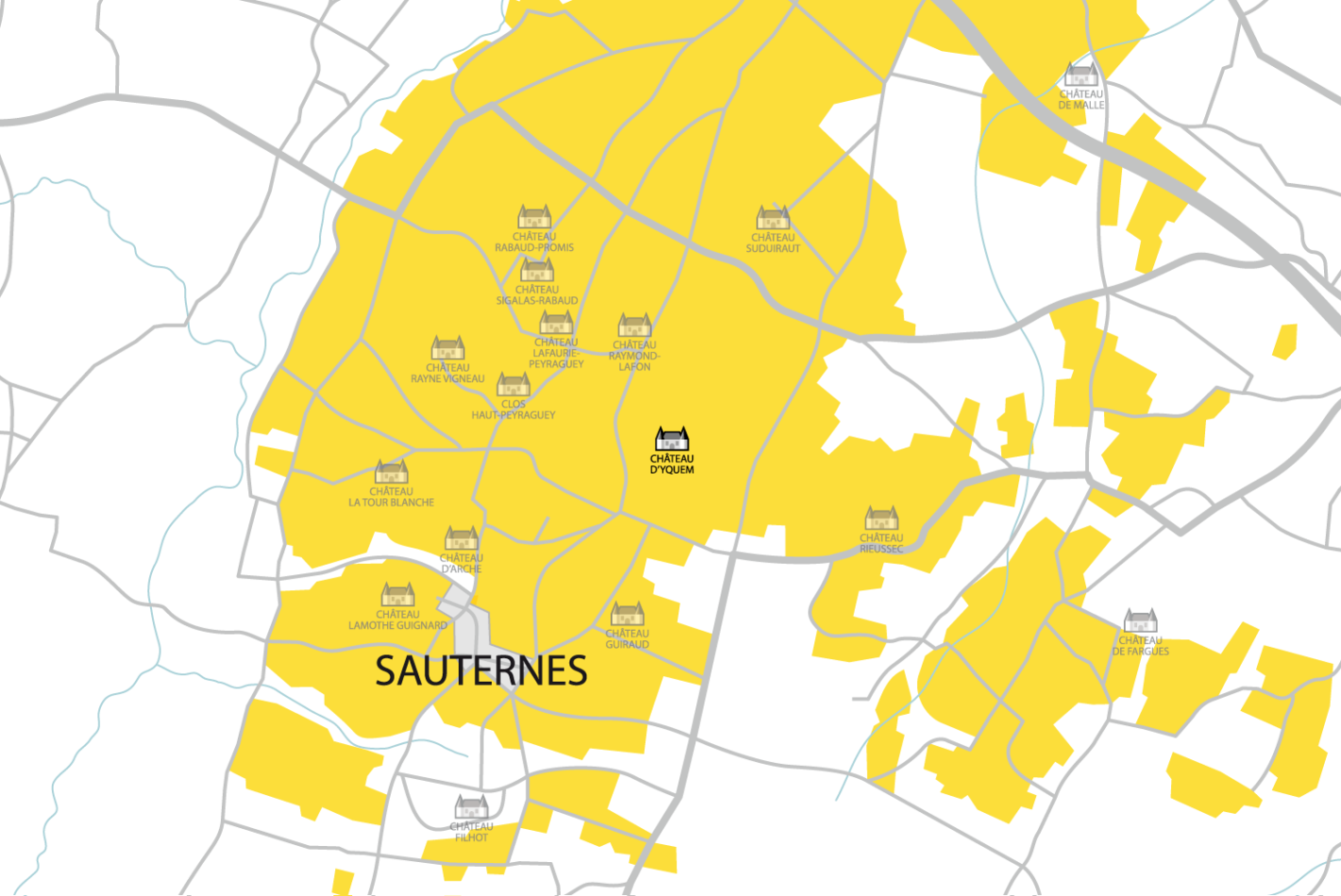 Carte Château D'Yquem