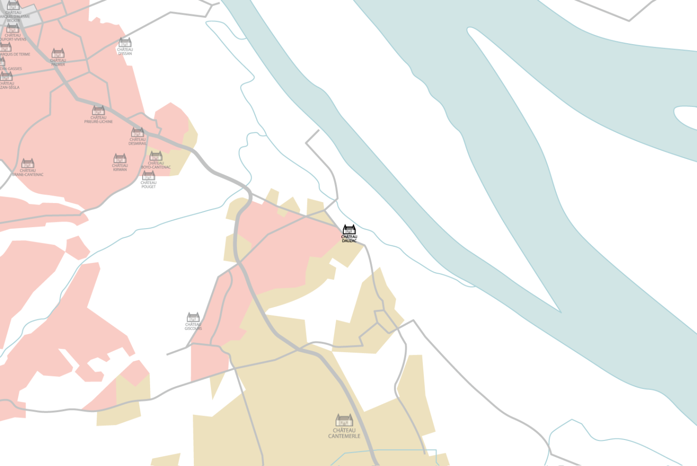 Carte Château Dauzac