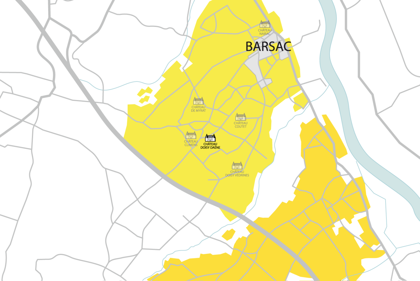 Carte Château Doisy Daëne