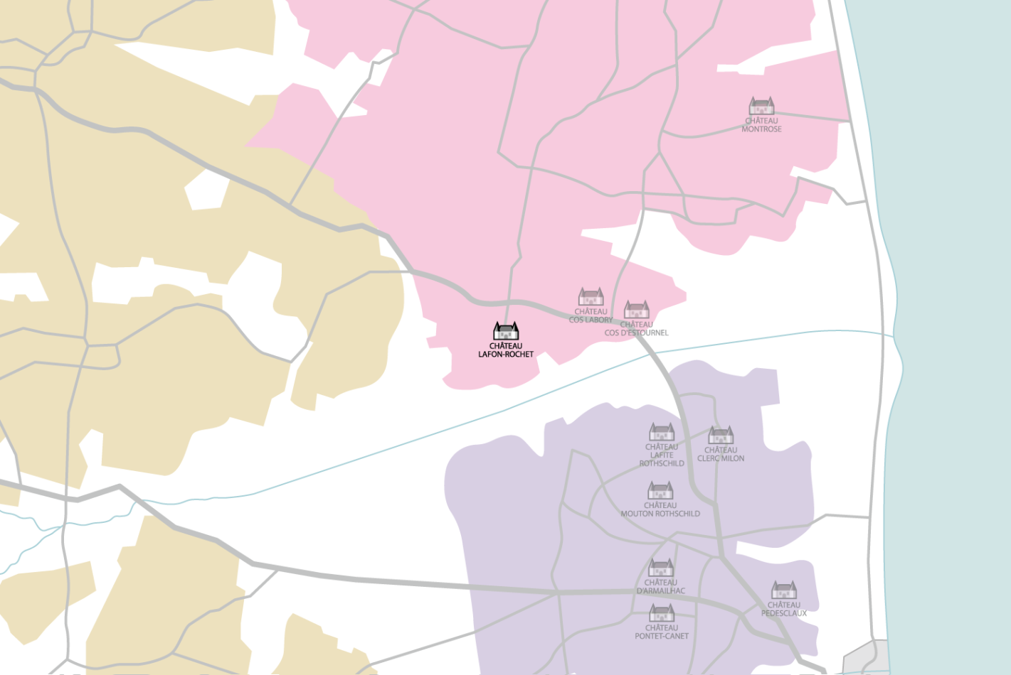 Carte Château Lafon-Rochet