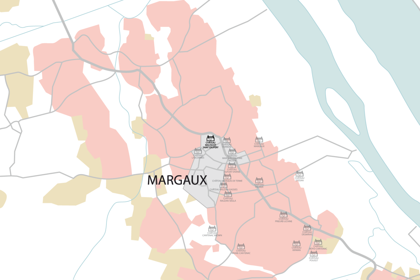 Carte Château Malescot Saint-Exupéry