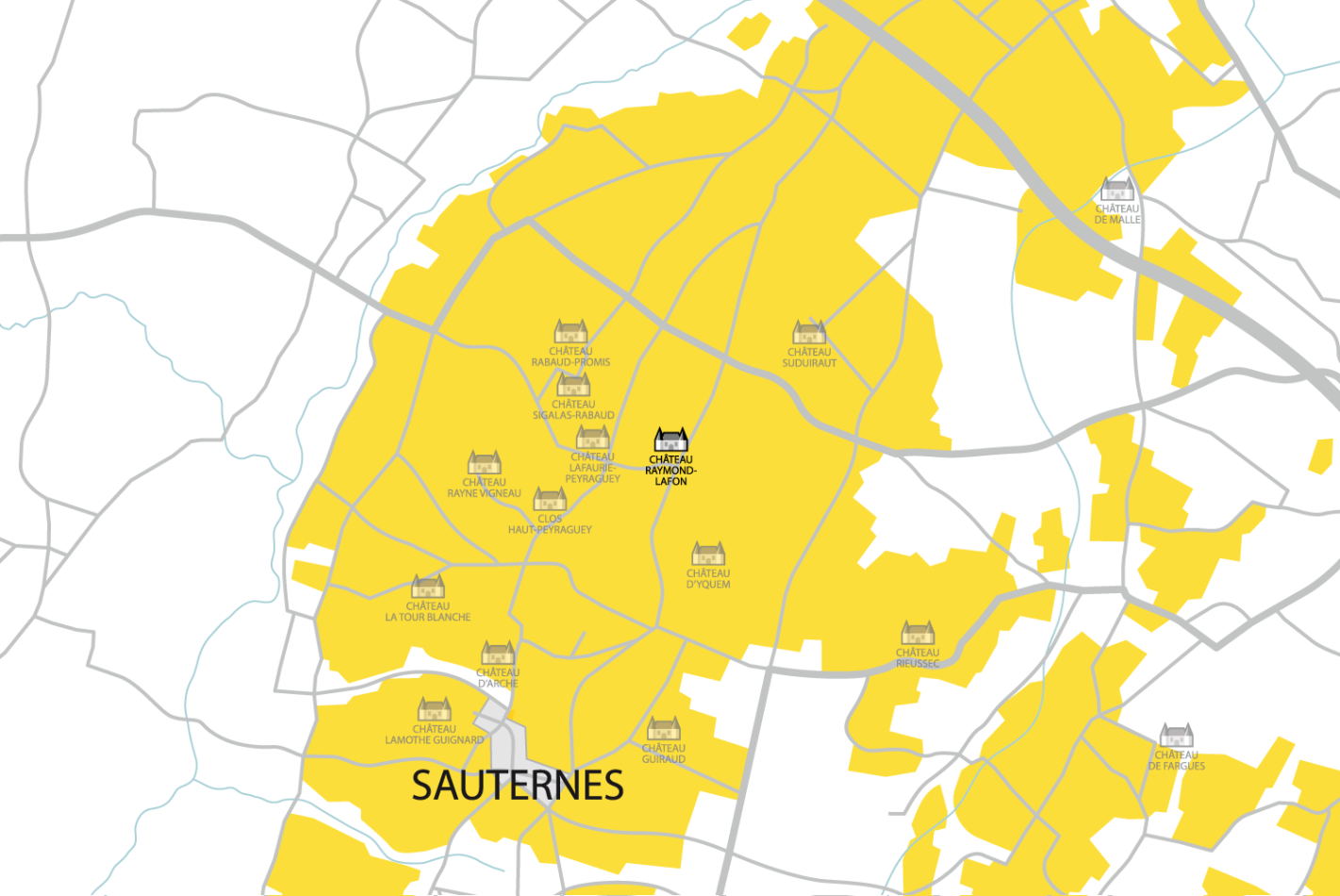 Carte Château Raymond-Lafon