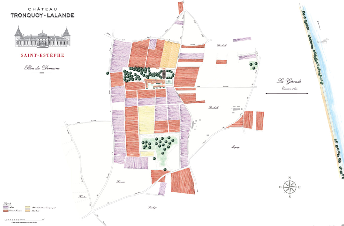 Carte Château Tronquoy-Lalande