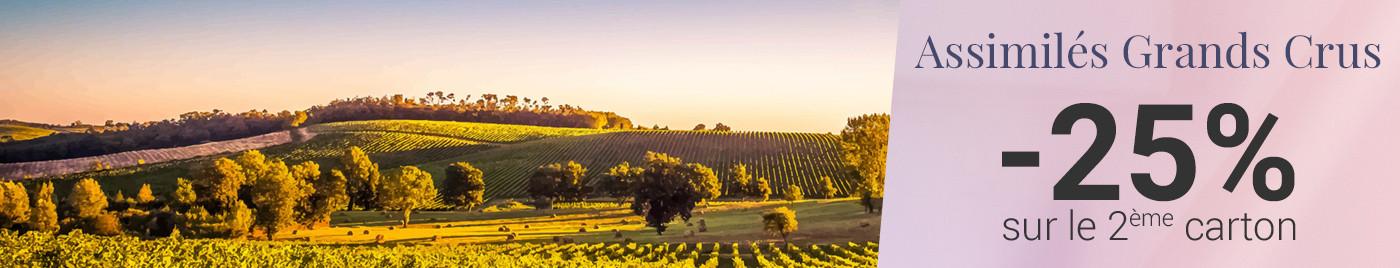 "Assimilés" Grands Crus, ces grands vins reconnus par leurs pairs comme des classés = -25% sur le 2ème carton