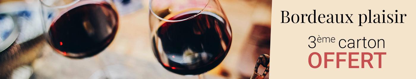 Bordeaux plaisir = 3ème carton offert au choix