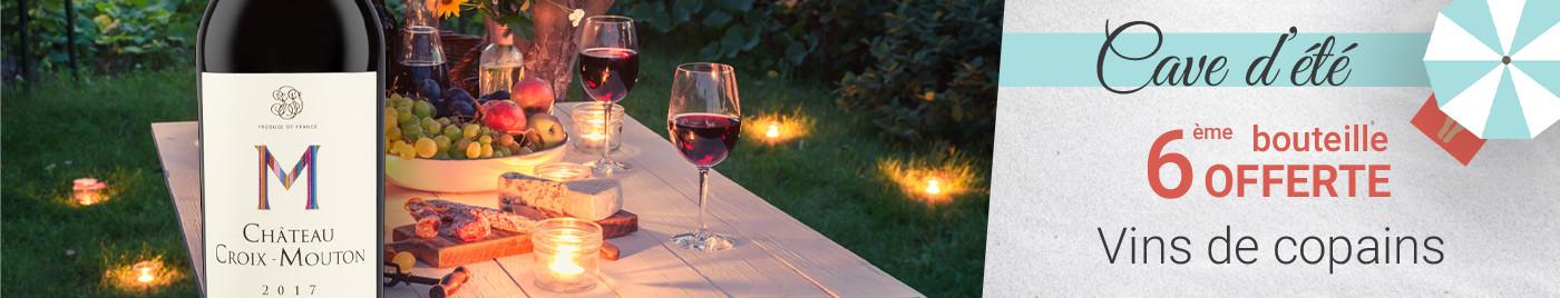 Cave d'été 2021 | Vins à -15€ = 6ème bouteille la moins chère OFFERTE
