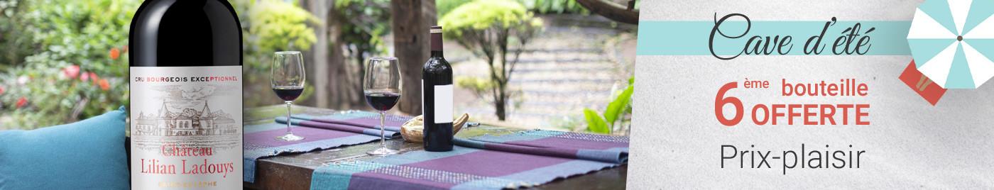 Cave d'été 2021 | Vins de 15 à 25€ = 6ème bouteille la moins chère OFFERTE