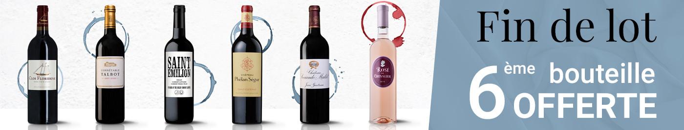 Fin de lots - Avril | Composez votre carton panaché = 6ème bouteille OFFERTE