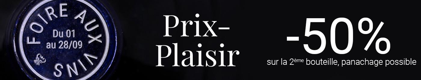 Foire aux Vins | "Prix-plaisir" à -50% sur la 2ème bouteille (la moins chère)