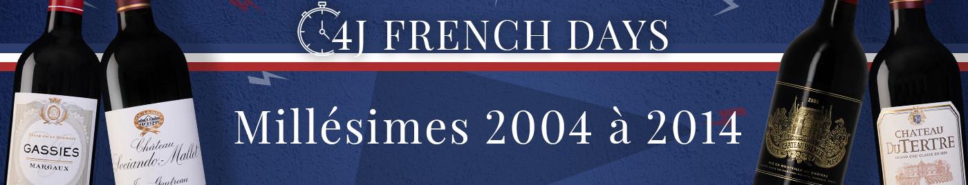 French Days de rentrée | Millésimes décalés de 2004 à 2014
