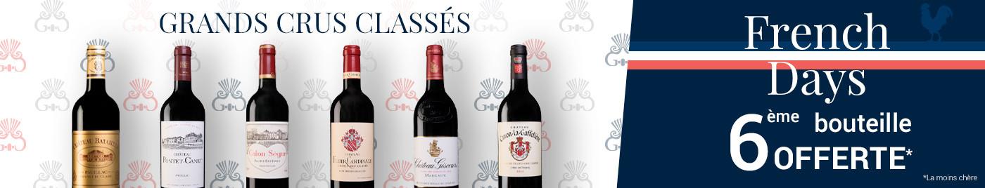 French Days | Grands Crus = 6ème bouteille offerte