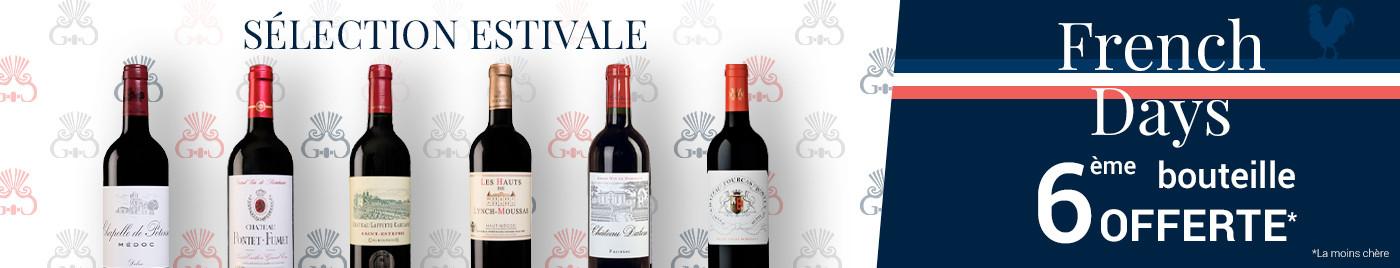 French Days | Vins pour repas d'été = 6ème bouteille offerte