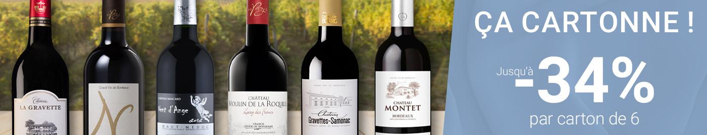 Grands Plaisirs à Petits Prix : jusqu'à -34% par 6 bouteilles