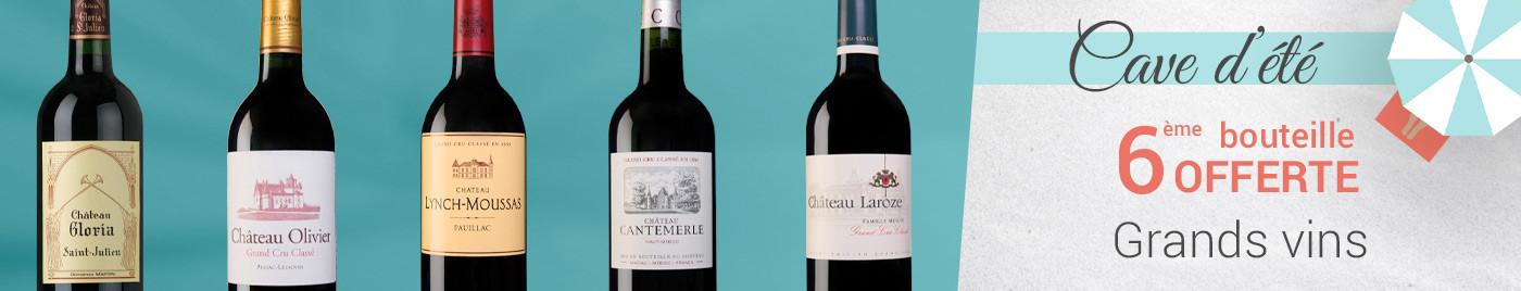 Grands vins de Bordeaux = 6ème bouteille OFFERTE