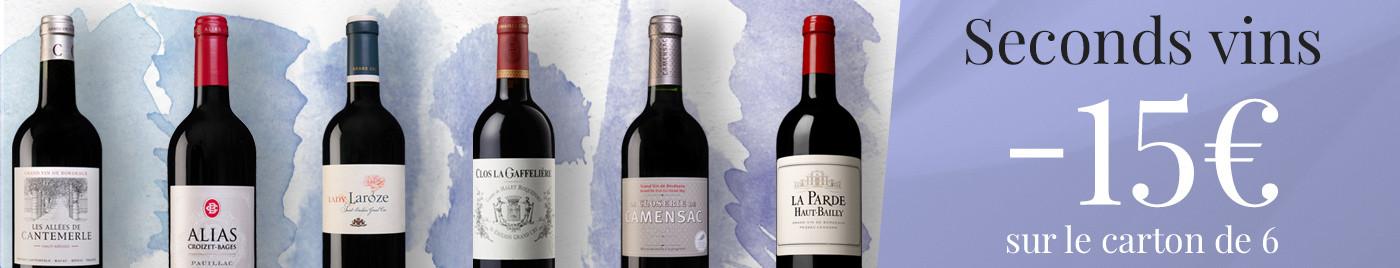 Initiation aux seconds vins -15€ sur le carton de 6 bouteilles