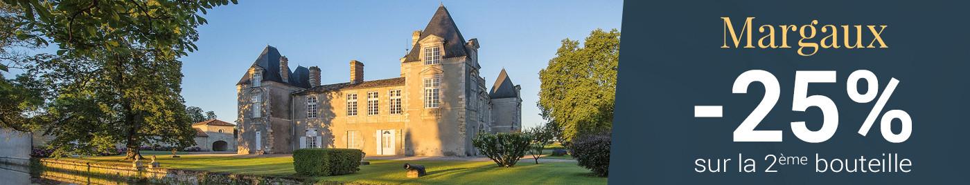 Margaux -25% sur la 2ème bouteille au choix