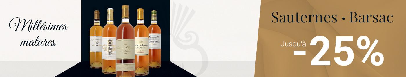 Millésimes matures de Sauternes et Barsac