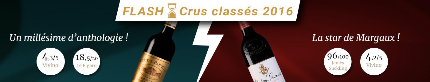 OFFRE FLASH : Battle de Grands Crus Classés du millésime 2016