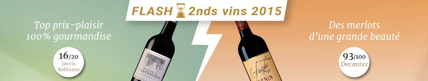 OFFRE FLASH : Battle rive gauche VS rive droite sur des 2nds vins du millésime 2015