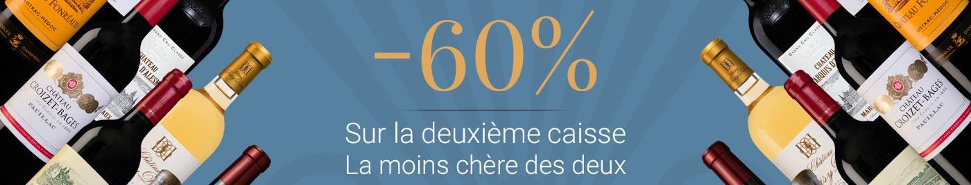 -60% sur la 2ème caisse