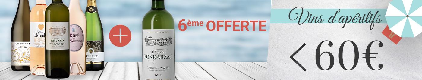 Panachez les 6 bouteilles de cette sélection "vins d'apéritif" ➡️ - de 60€ grâce à la 6ème offerte