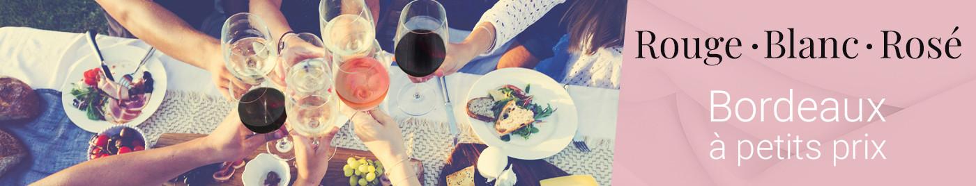 Rouge - Blanc - Rosé : Les Bordeaux à petits prix