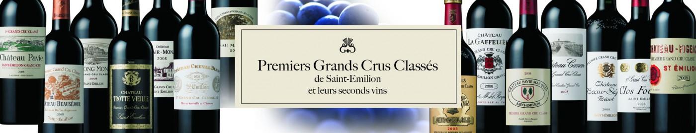 1ers Grands Crus Classés de Saint-Émilion et leurs seconds vins