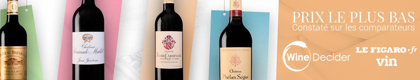 Prix le plus bas constaté sur les comparateurs WineDecider et Le Figaro Vin