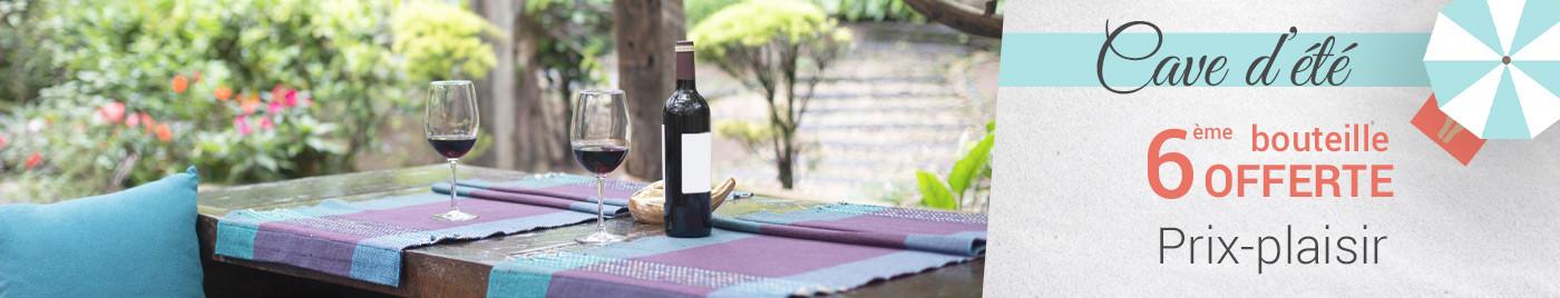 Prix-plaisir à - de 25€ = 6ème bouteille offerte