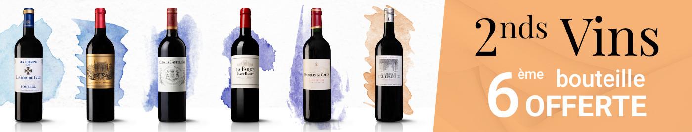 Seconds vins de Bordeaux : 6ème bouteille OFFERTE
