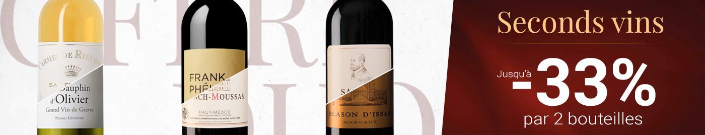 Seconds vins par 2 jusqu'à -33%