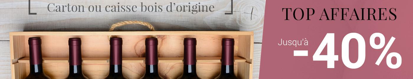 Top affaires grands crus en caisse bois de 6