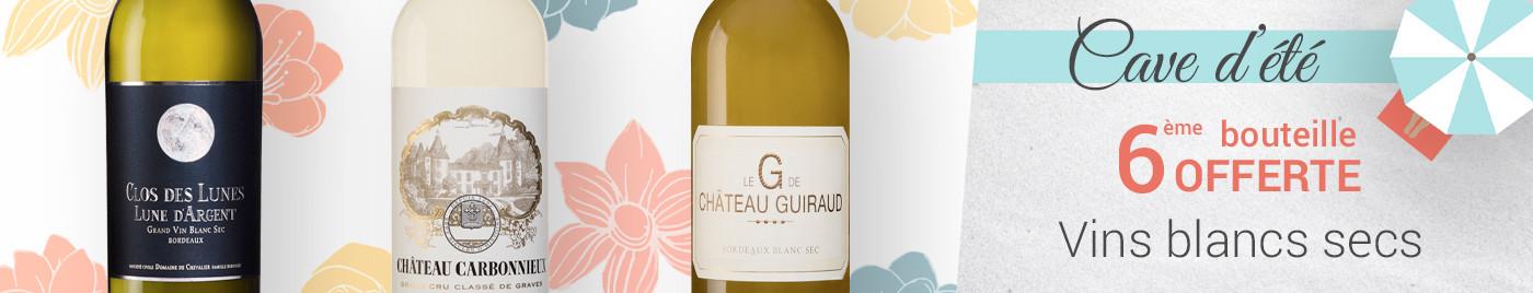 Vins blancs d'été = 6ème bouteille OFFERTE