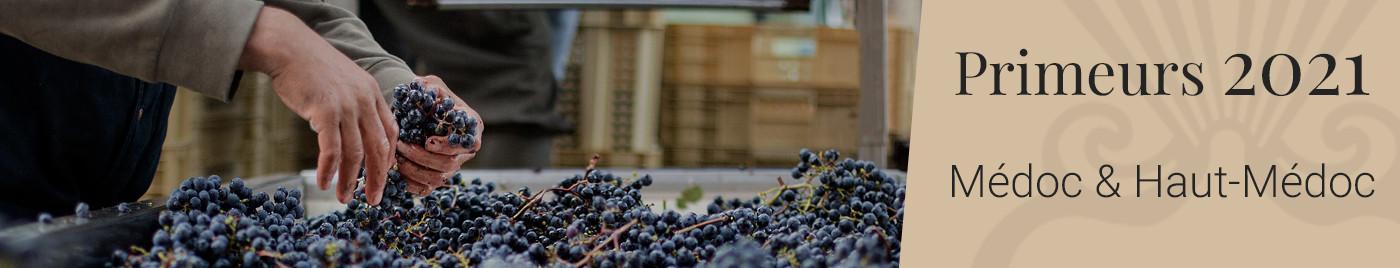 Vins de bordeaux en Primeurs 2021 l Appellations Médoc + Haut-Médoc