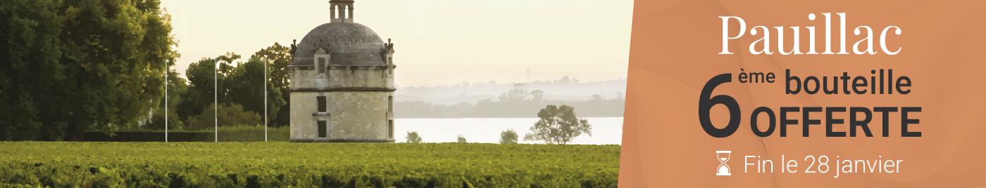 Vins de Pauillac à l'unité = 6ème bouteille OFFERTE