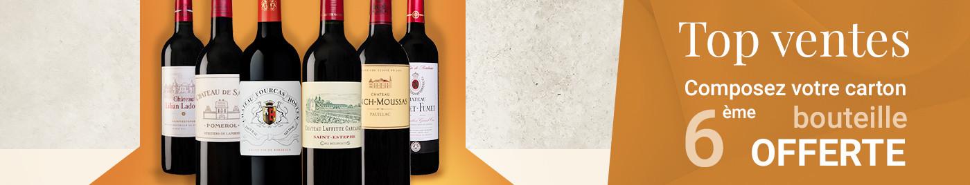 Wine Week | Top Ventes = 6ème bouteille OFFERTE au choix